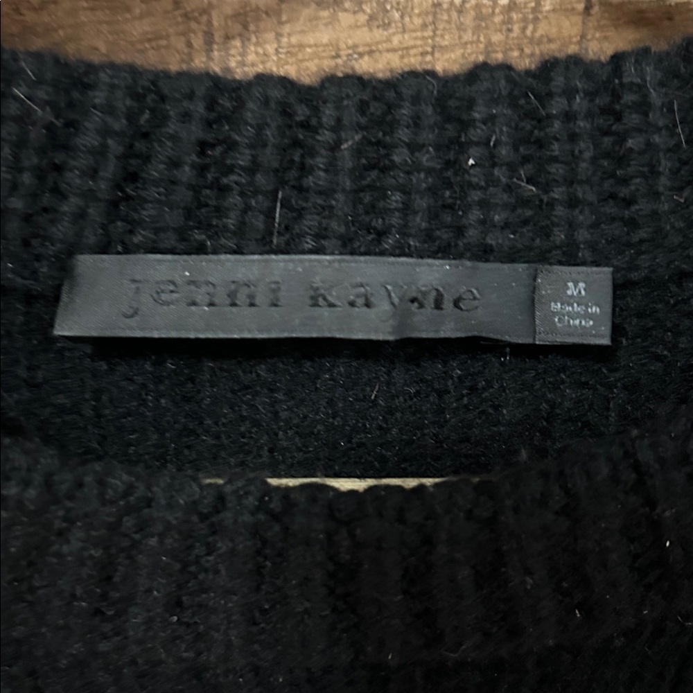 Jenni Kayne Cashmere Fisherman Sweater - Size M - Picture 2 of 9